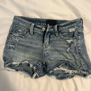 Buckle Jean Shorts